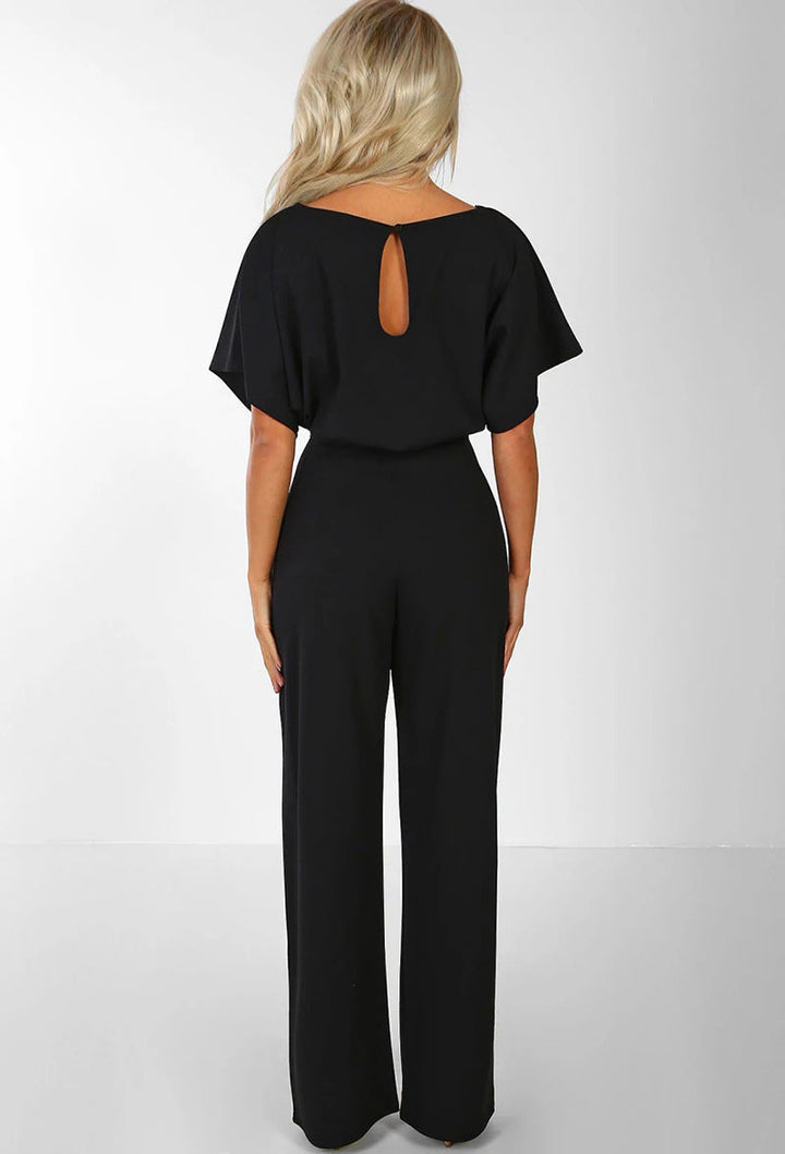 CALORA_ Elegante jumpsuit met riem voor vrouwen
