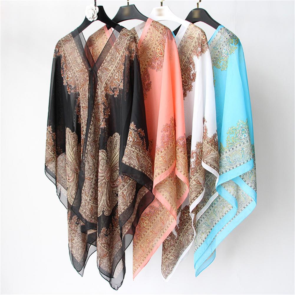 Elliora | Uv - Bescherming Poncho Sjaal - Rood - #Calora#