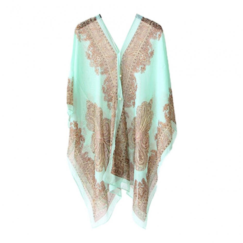 Elliora | Uv - Bescherming Poncho Sjaal - Mint Groen - #Calora#