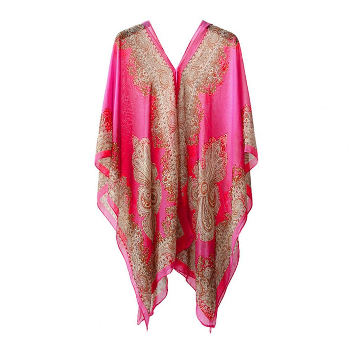 Elliora | Uv - Bescherming Poncho Sjaal - Roze - #Calora#