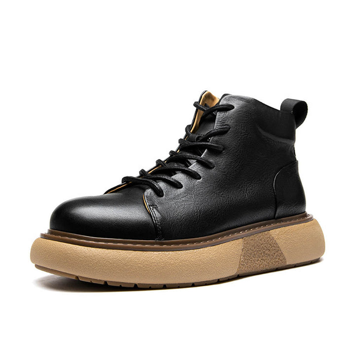 CALORA_ Farnham | Leren Laarzen met rubber zool