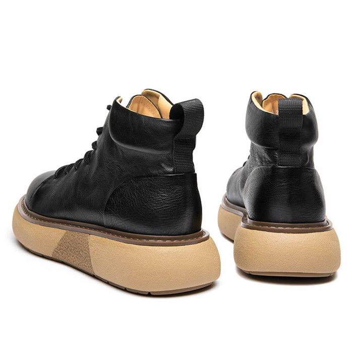 CALORA_ Farnham | Leren Laarzen met rubber zool