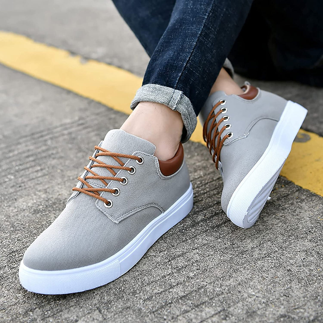 CALORA_ Farnham | Stoere herensneakers met witte zool
