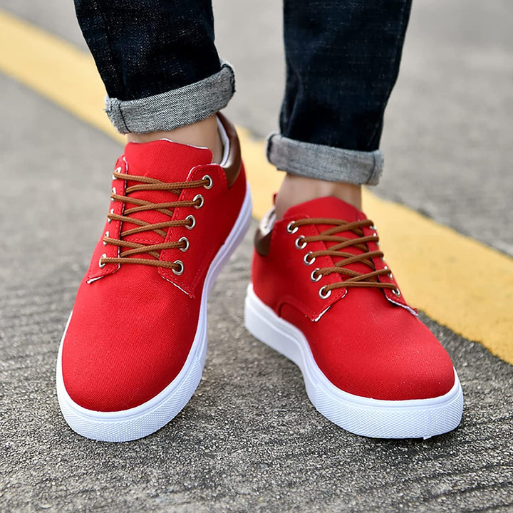 CALORA_ Farnham | Stoere herensneakers met witte zool