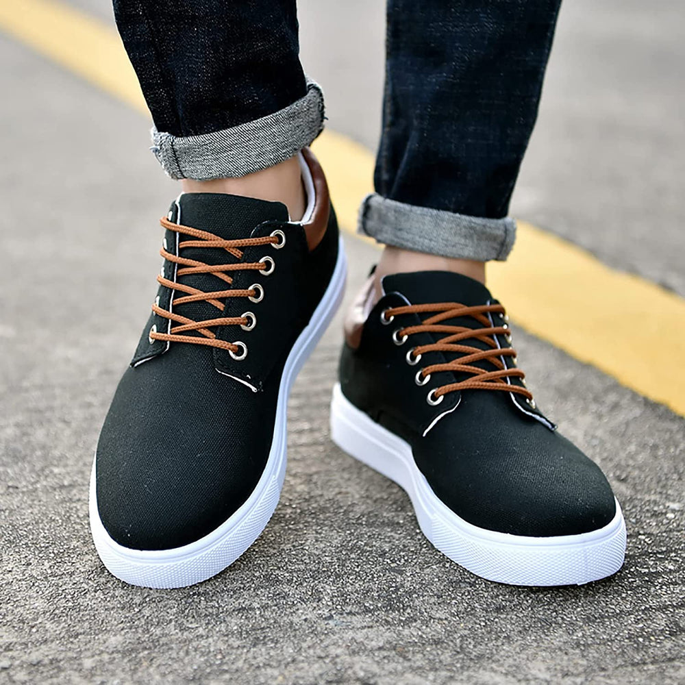 CALORA_ Farnham | Stoere herensneakers met witte zool