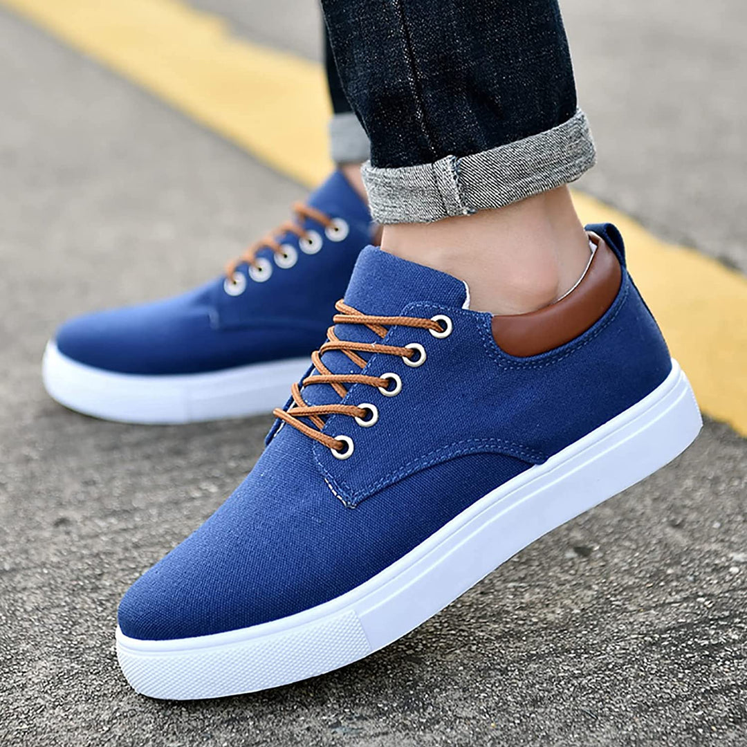 CALORA_ Farnham | Stoere herensneakers met witte zool