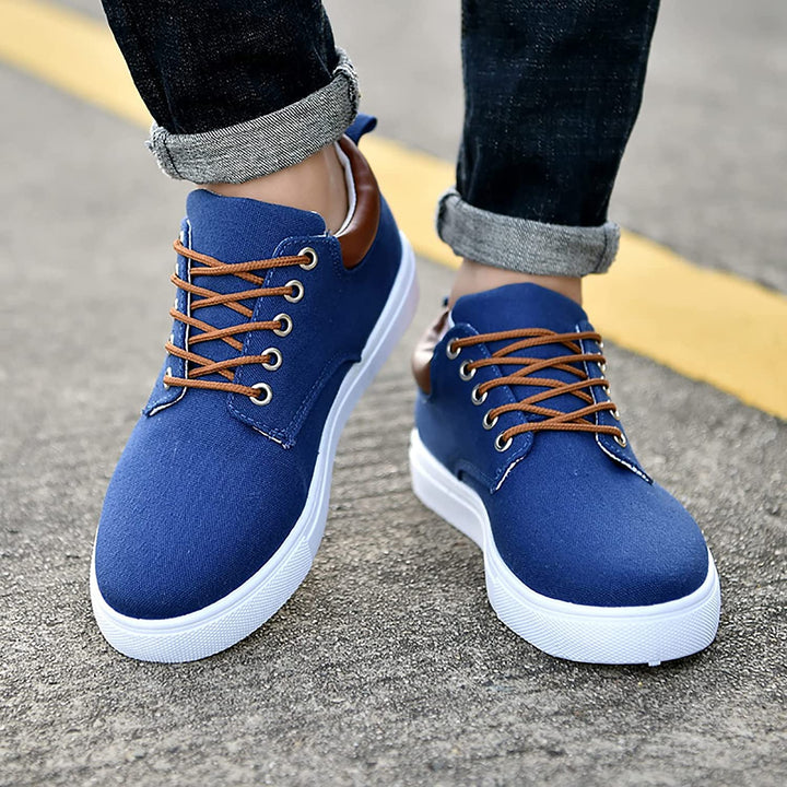 CALORA_ Farnham | Stoere herensneakers met witte zool