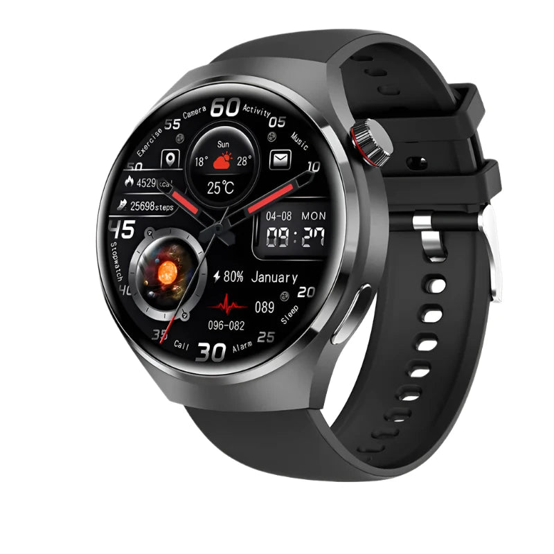 CALORA_ FitPulse | Smart Watch met Gezondheid Monitor en Bluetooth Bellen