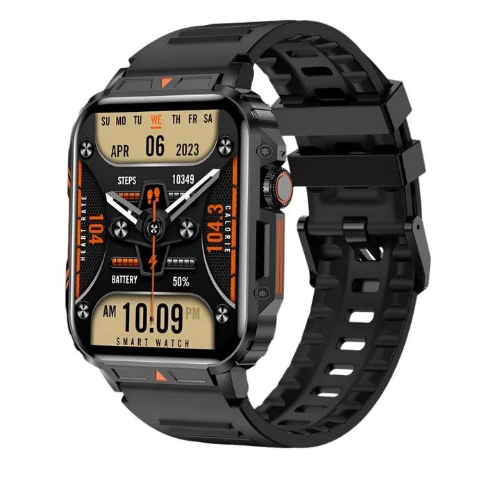 CALORA_ FitWave | Smartwatch met 1.95 Inch Scherm en Gezondheidsmonitoring