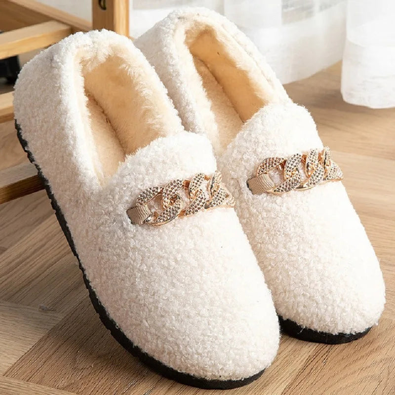 CALORA_ Fluff Chique | Dames Warme Pluche Pantoffels