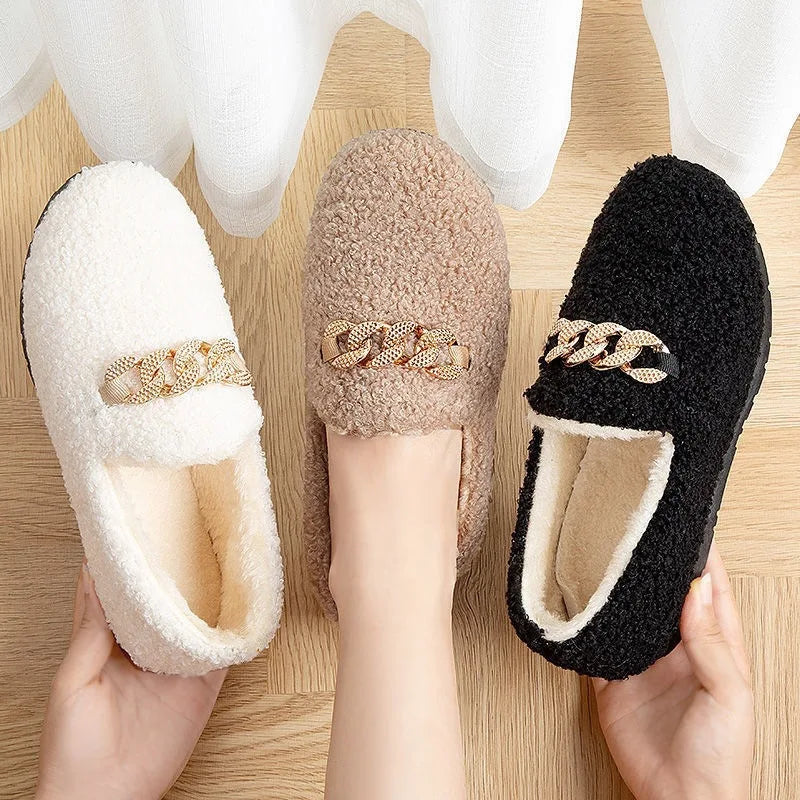 CALORA_ Fluff Chique | Dames Warme Pluche Pantoffels