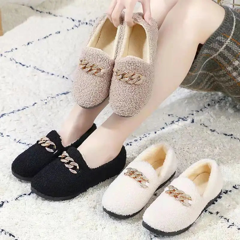 CALORA_ Fluff Chique | Dames Warme Pluche Pantoffels