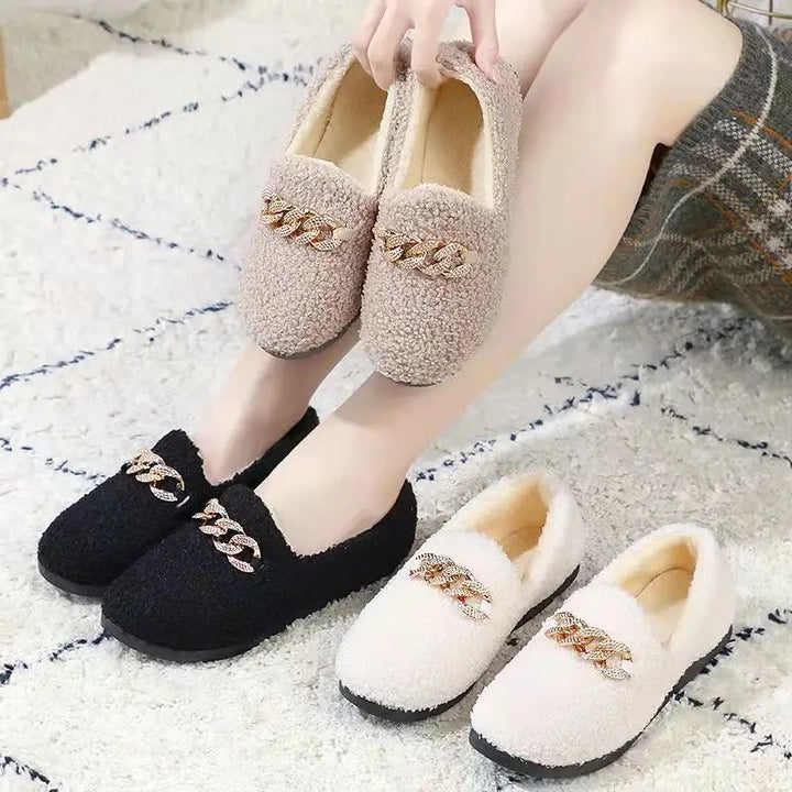 CALORA_ Fluff Chique | Dames Warme Pluche Pantoffels