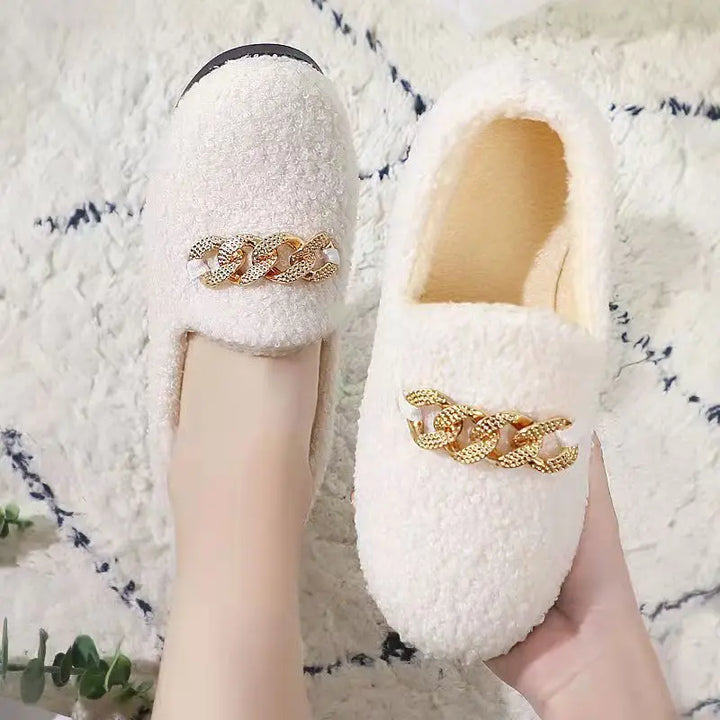 CALORA_ Fluff Chique | Dames Warme Pluche Pantoffels