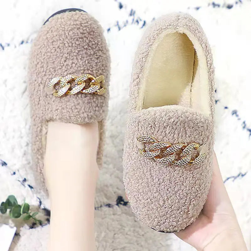 CALORA_ Fluff Chique | Dames Warme Pluche Pantoffels