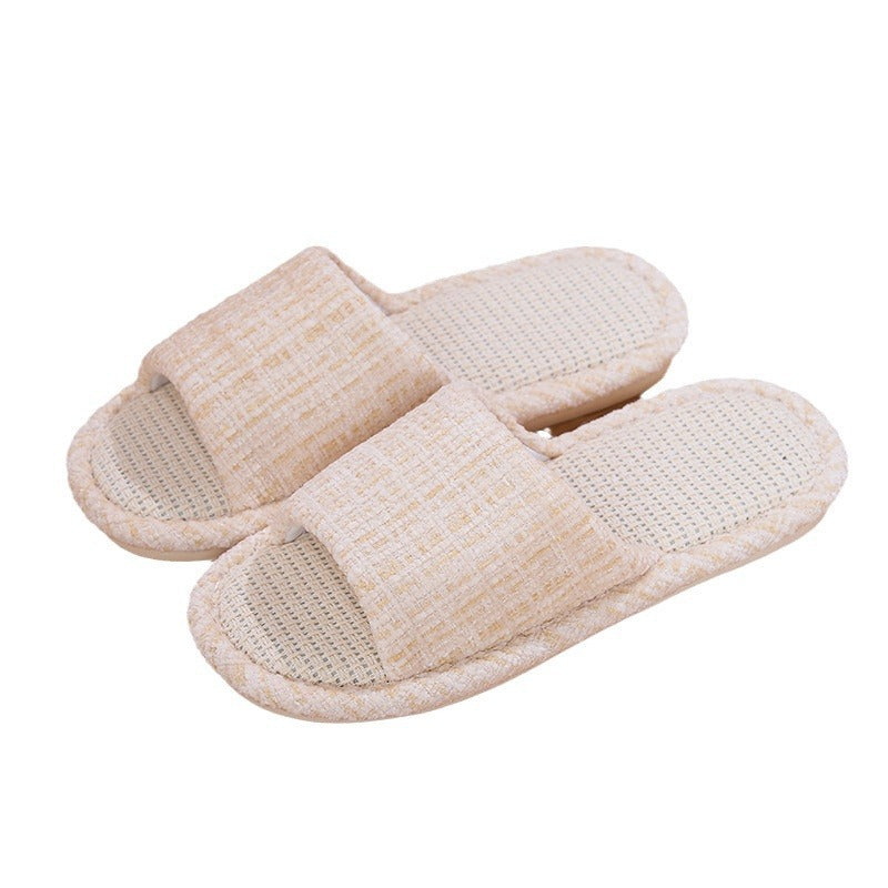 CALORA_ Fluffies | Comfortabele Huis slippers van Katoen met Open Teen