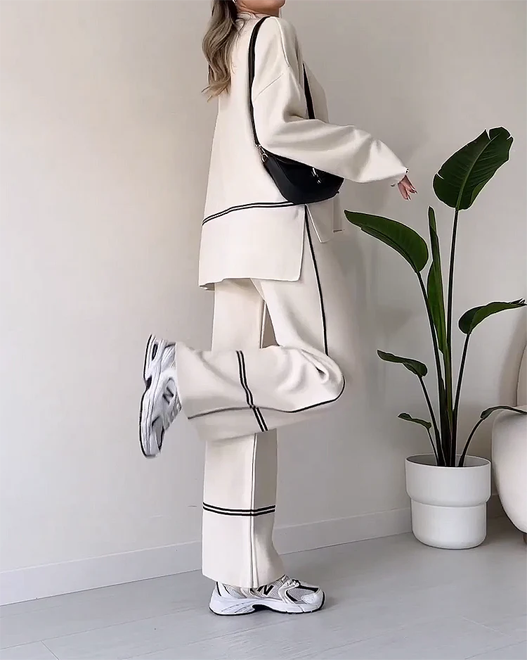 CALORA_ Fundira | Warme & Stijlvolle Dames Set - Pak met col