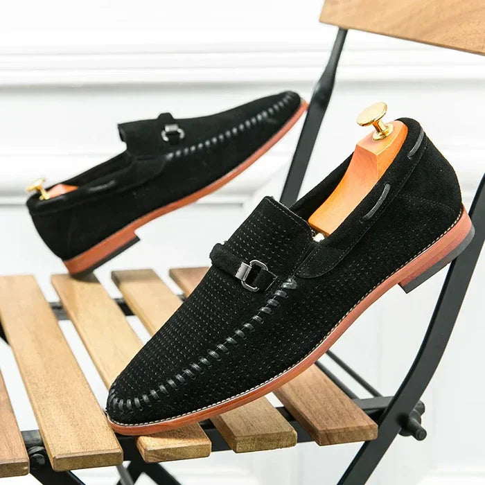 CALORA_ Gabriel | Stijlvolle Loafers met Gesp Detail en stiksels