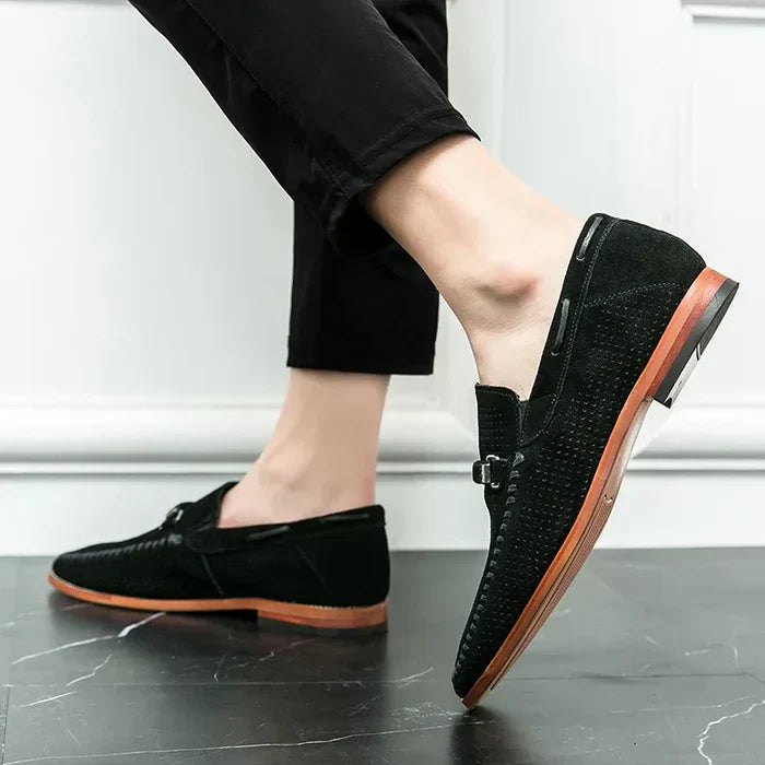 CALORA_ Gabriel | Stijlvolle Loafers met Gesp Detail en stiksels