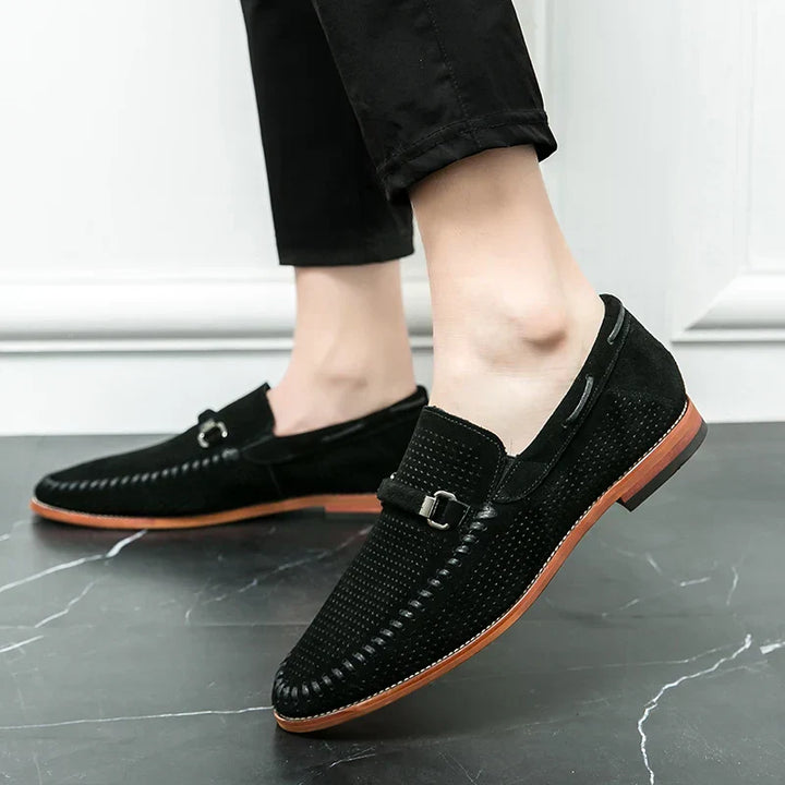 CALORA_ Gabriel | Stijlvolle Loafers met Gesp Detail en stiksels
