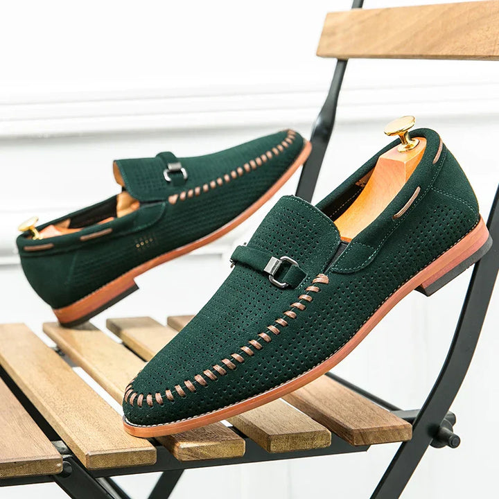 CALORA_ Gabriel | Stijlvolle Loafers met Gesp Detail en stiksels