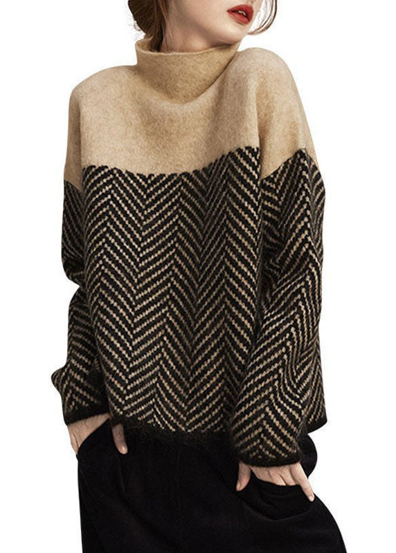 CALORA_ Gebreide Warme winter Sweater met col