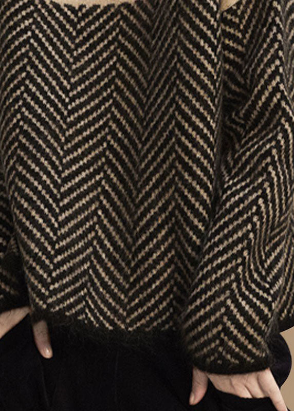 CALORA_ Gebreide Warme winter Sweater met col