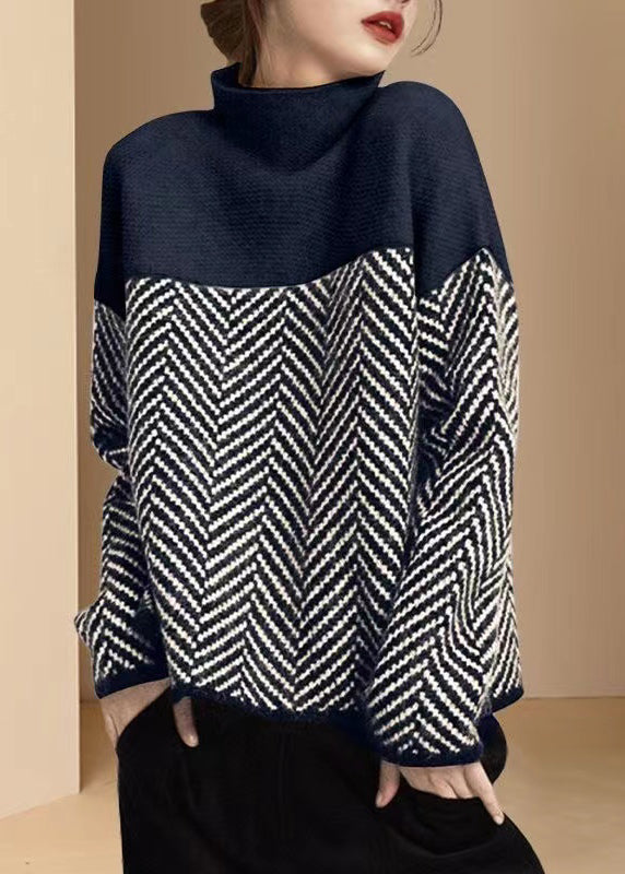 CALORA_ Gebreide Warme winter Sweater met col