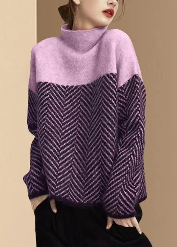 CALORA_ Gebreide Warme winter Sweater met col
