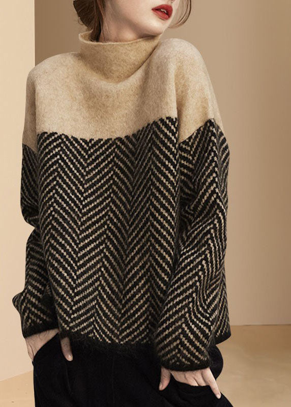 CALORA_ Gebreide Warme winter Sweater met col