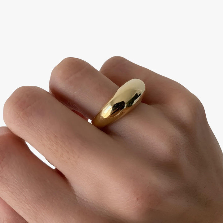 CALORA_ Geometrische Gouden Ring