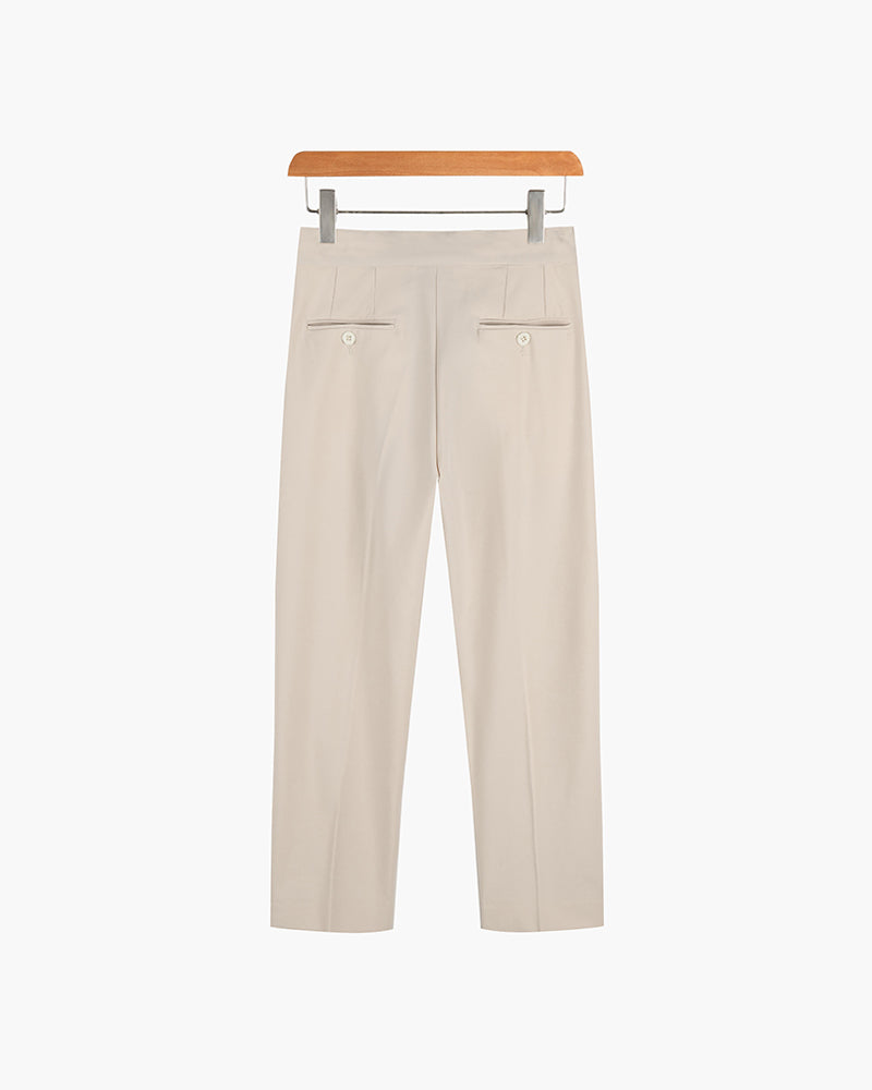CALORA_ Getailleerde Broek Met Verstelbare Gesp En Zak