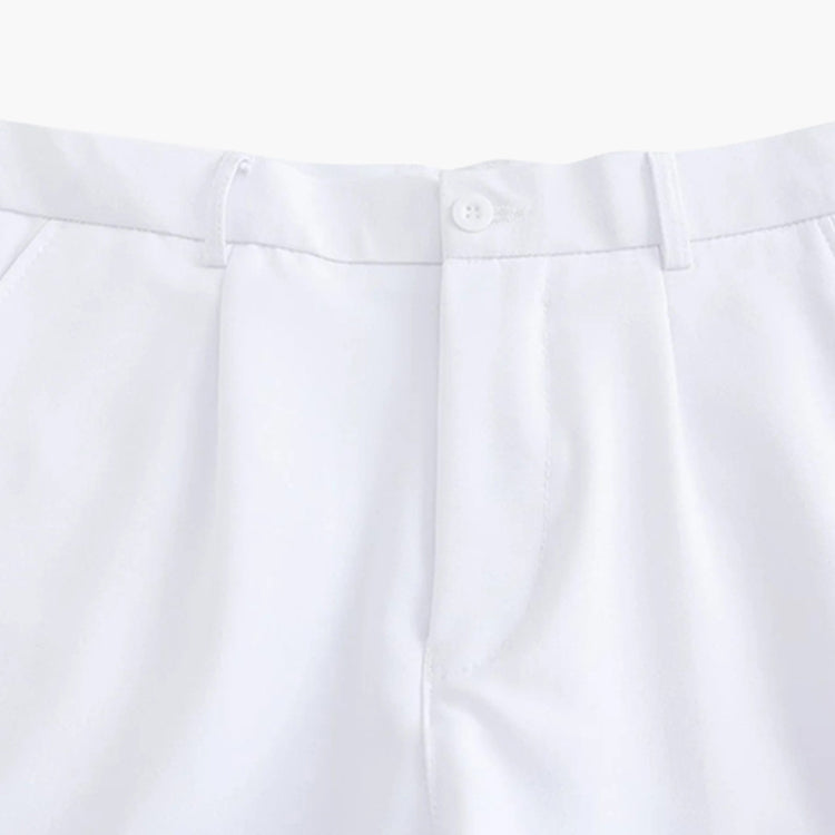 CALORA_ Getailleerde Heren Pantalon Met Plisse En Riemlussen