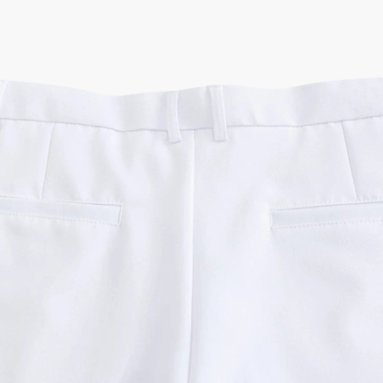 CALORA_ Getailleerde Heren Pantalon Met Plisse En Riemlussen