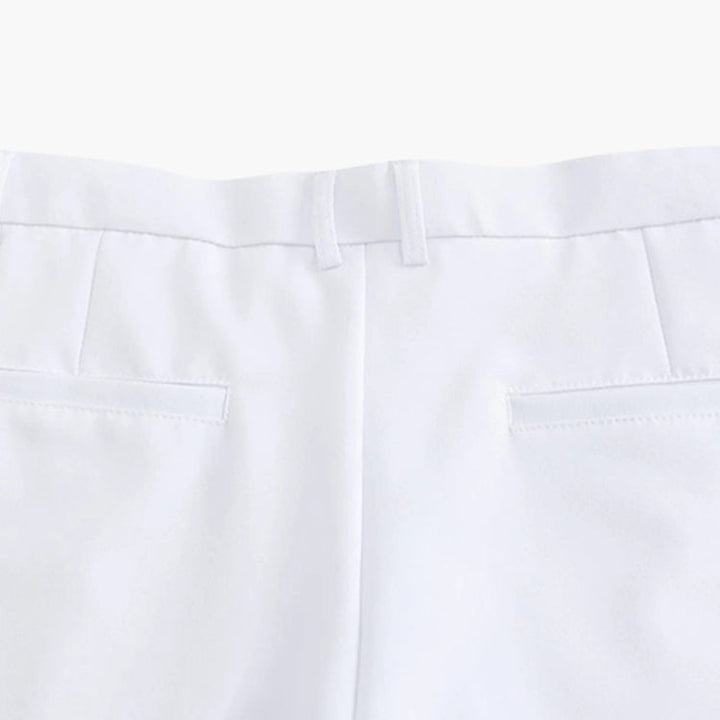 CALORA_ Getailleerde Heren Pantalon Met Plisse En Riemlussen