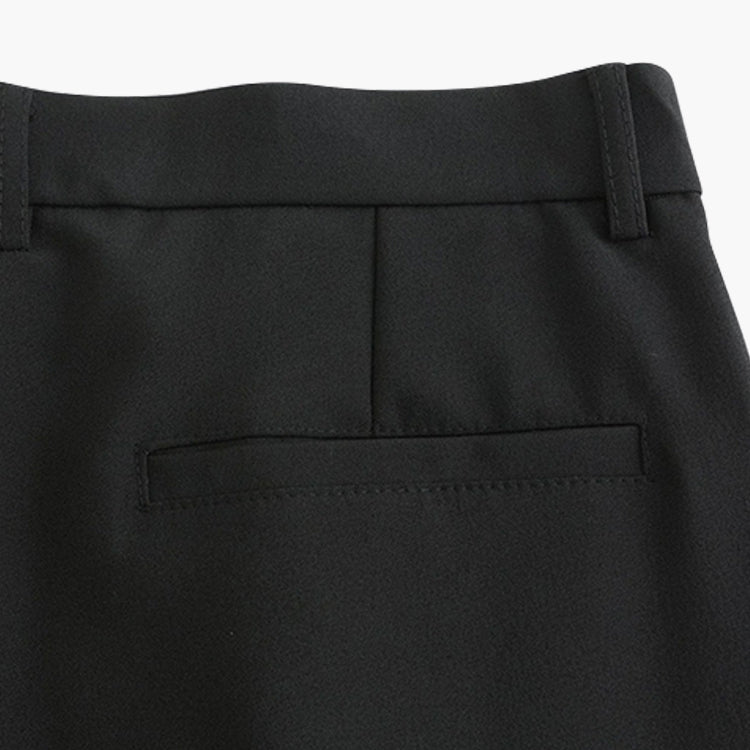 CALORA_ Getailleerde Heren Pantalon Met Plisse En Riemlussen