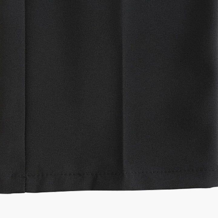 CALORA_ Getailleerde Heren Pantalon Met Plisse En Riemlussen