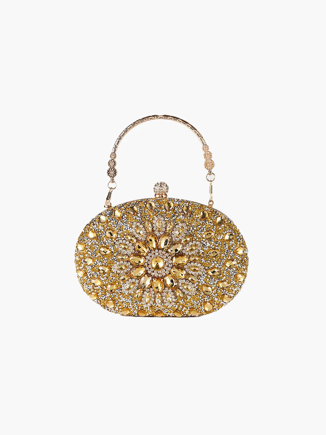 CALORA_ Glamorous Gemstone Clutch voor Avond Feesten en Speciale Gelegenheden
