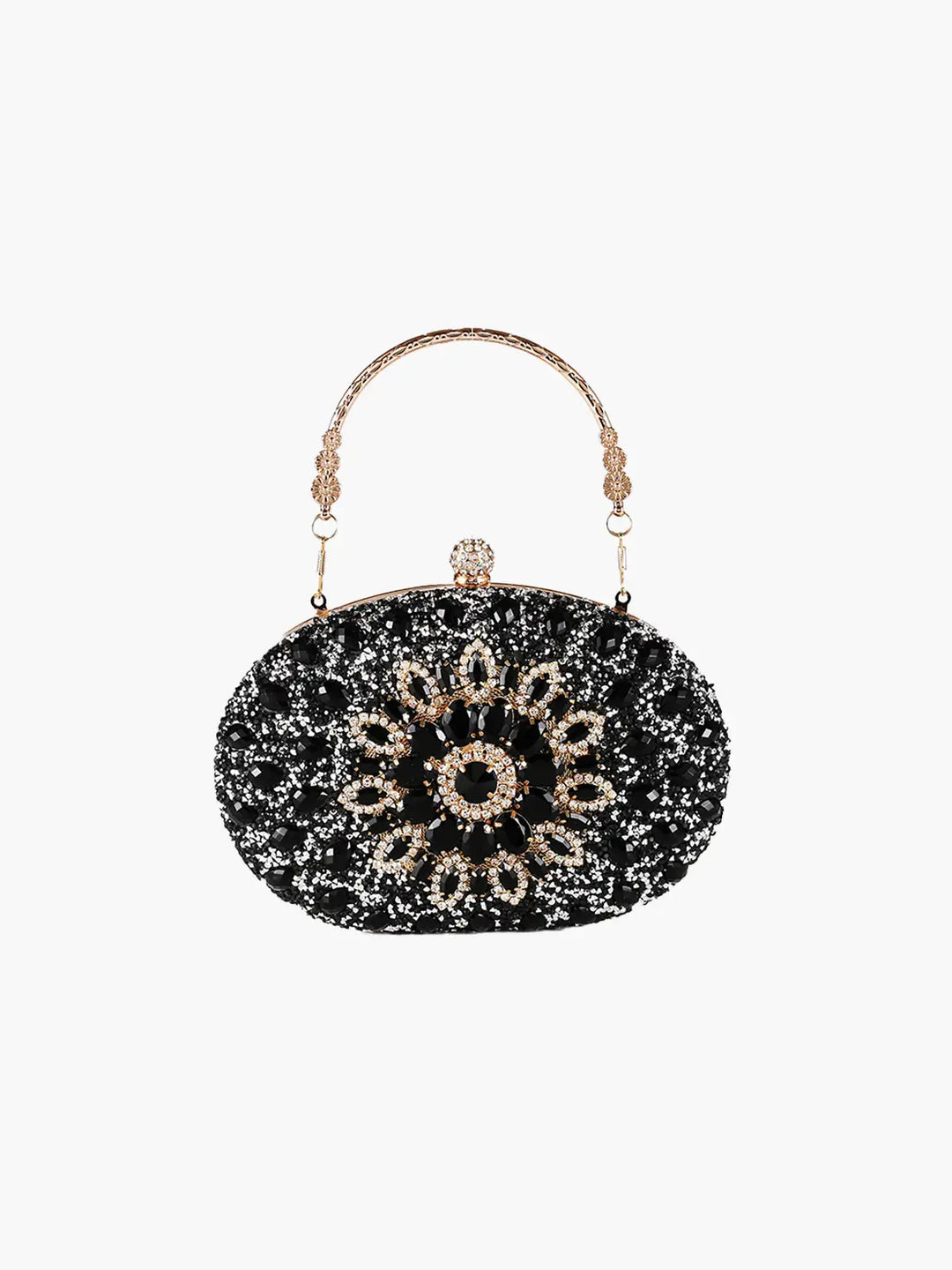 CALORA_ Glamorous Gemstone Clutch voor Avond Feesten en Speciale Gelegenheden