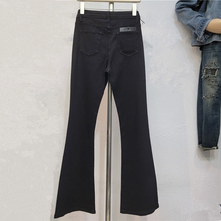 Glamoureuze Denim Jeans met Diamantdetails voor Vrouwen