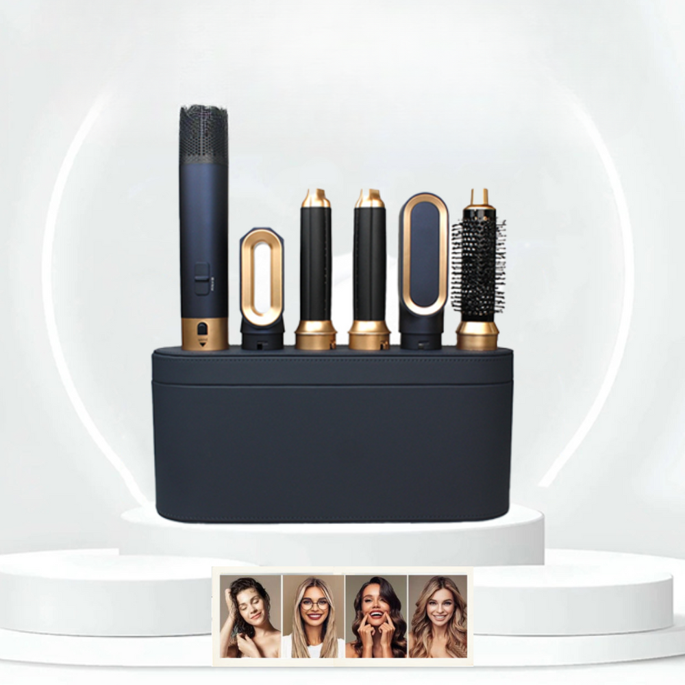 CALORA_ Glossify | Haarstyler 5-in-1 | Krachtige 1000W - Stijltang - Föhn