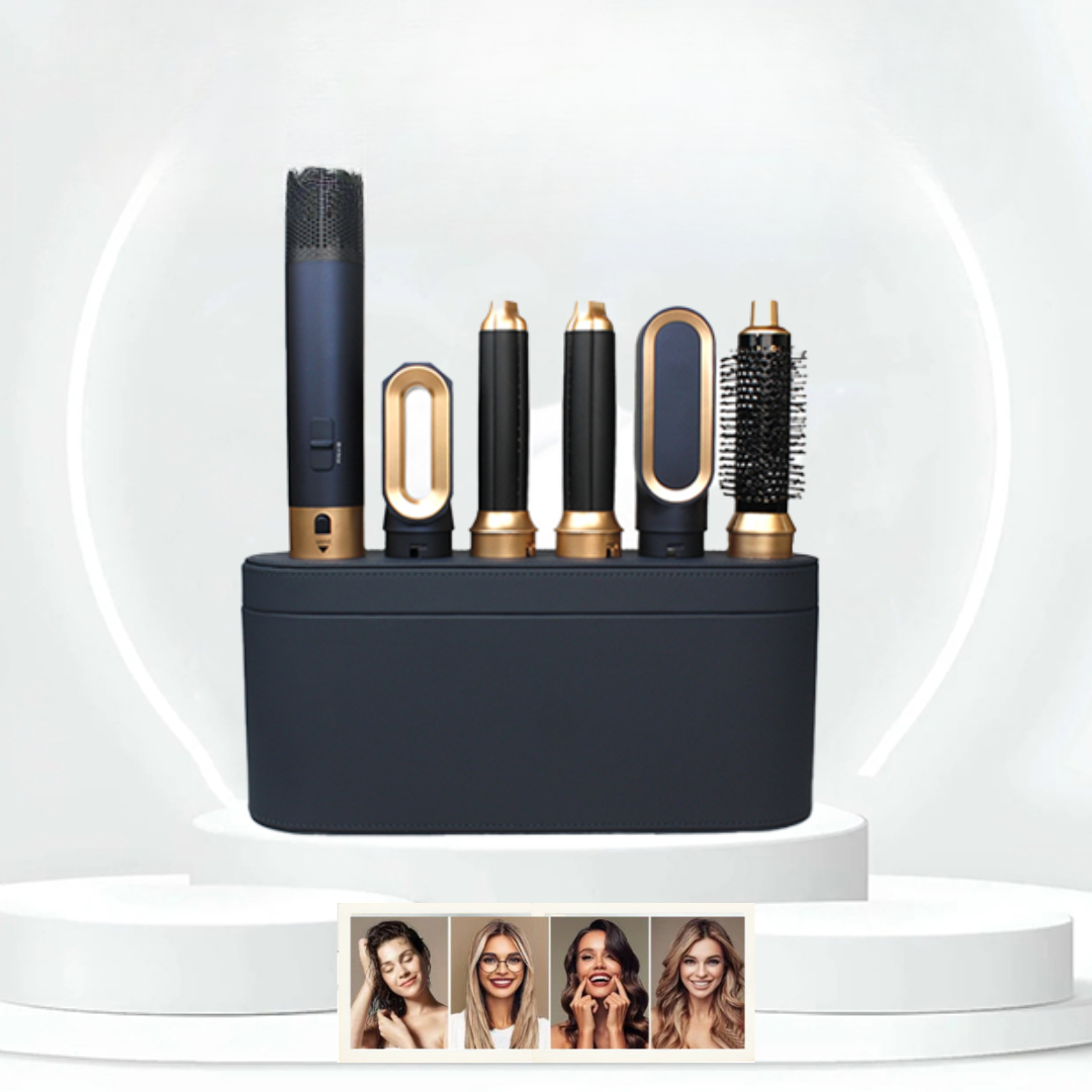 CALORA_ Glossify | Haarstyler 5-in-1 | Krachtige 1000W - Stijltang - Föhn