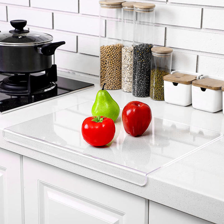 CALORA_ GreenCuisine | Transparante Snijplank met Antislip Veiligheid