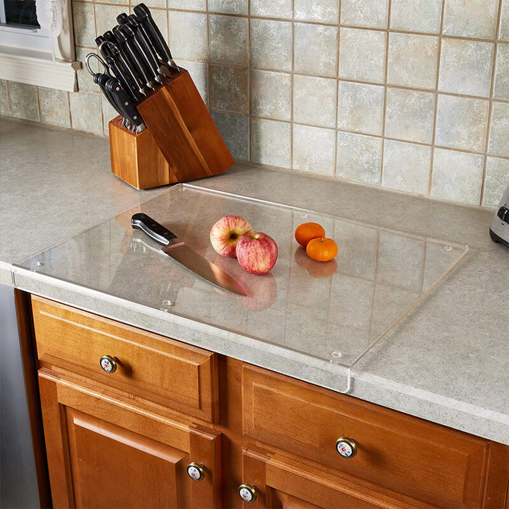 CALORA_ GreenCuisine | Transparante Snijplank met Antislip Veiligheid