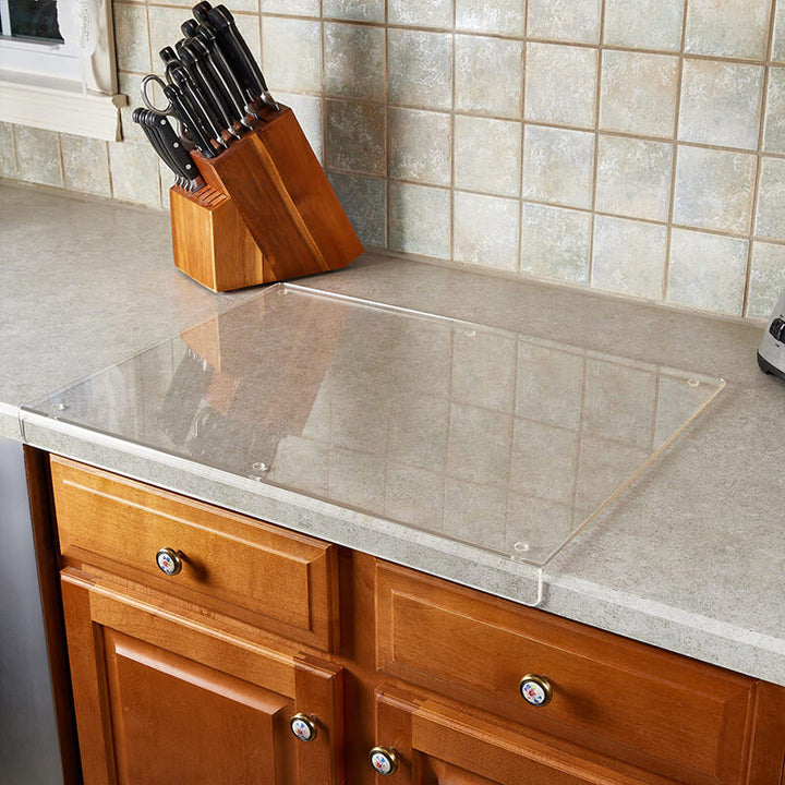CALORA_ GreenCuisine | Transparante Snijplank met Antislip Veiligheid