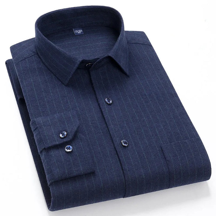 CALORA_ Harper & Co. | Casual Katoenen Geruit Overhemd voor Mannen, Lange Mouwen Blouse
