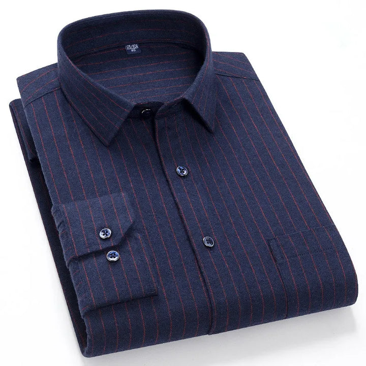 CALORA_ Harper & Co. | Casual Katoenen Geruit Overhemd voor Mannen, Lange Mouwen Blouse