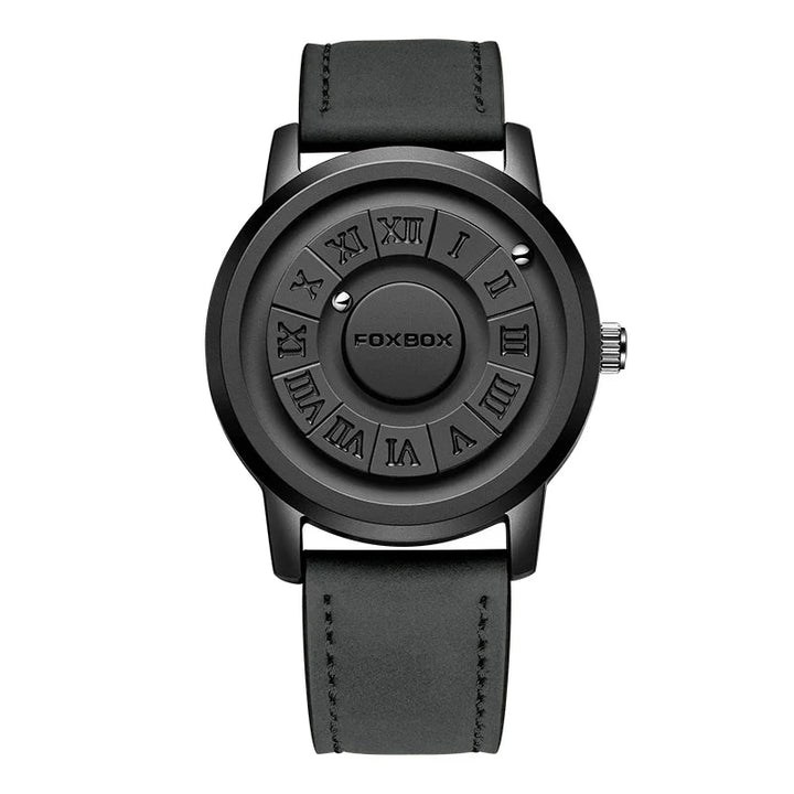 CALORA_ Heren Quartz Horloge met Stijlvolle Wijzerplaat en Lederband