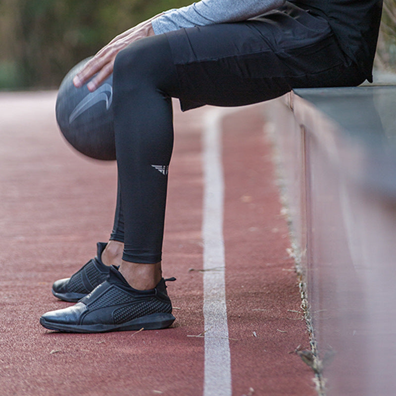 CALORA_ Heren Sportbroek Sneldrogende Compressielegging