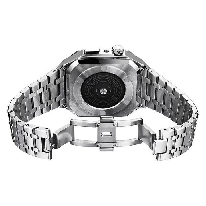 CALORA_ Hublis - S7821z Roestvrijstalen Band en Behuizing Retrofitset voor Apple Watch